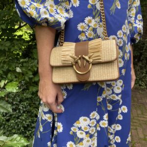 Raffia schoudertas Pinko Iconic Wardrobe